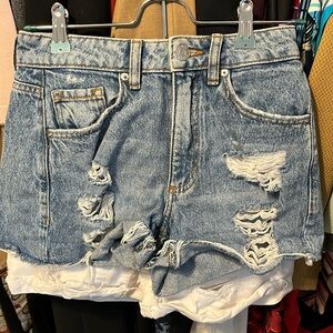 Garage denim shorts
